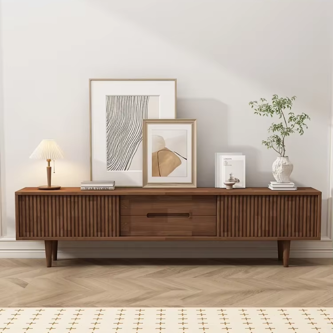 Mid Century Contour Modern Style Tv Stand