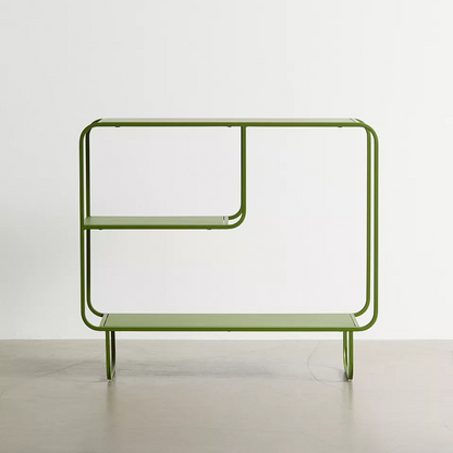 Mid Century Green Storage Console Table