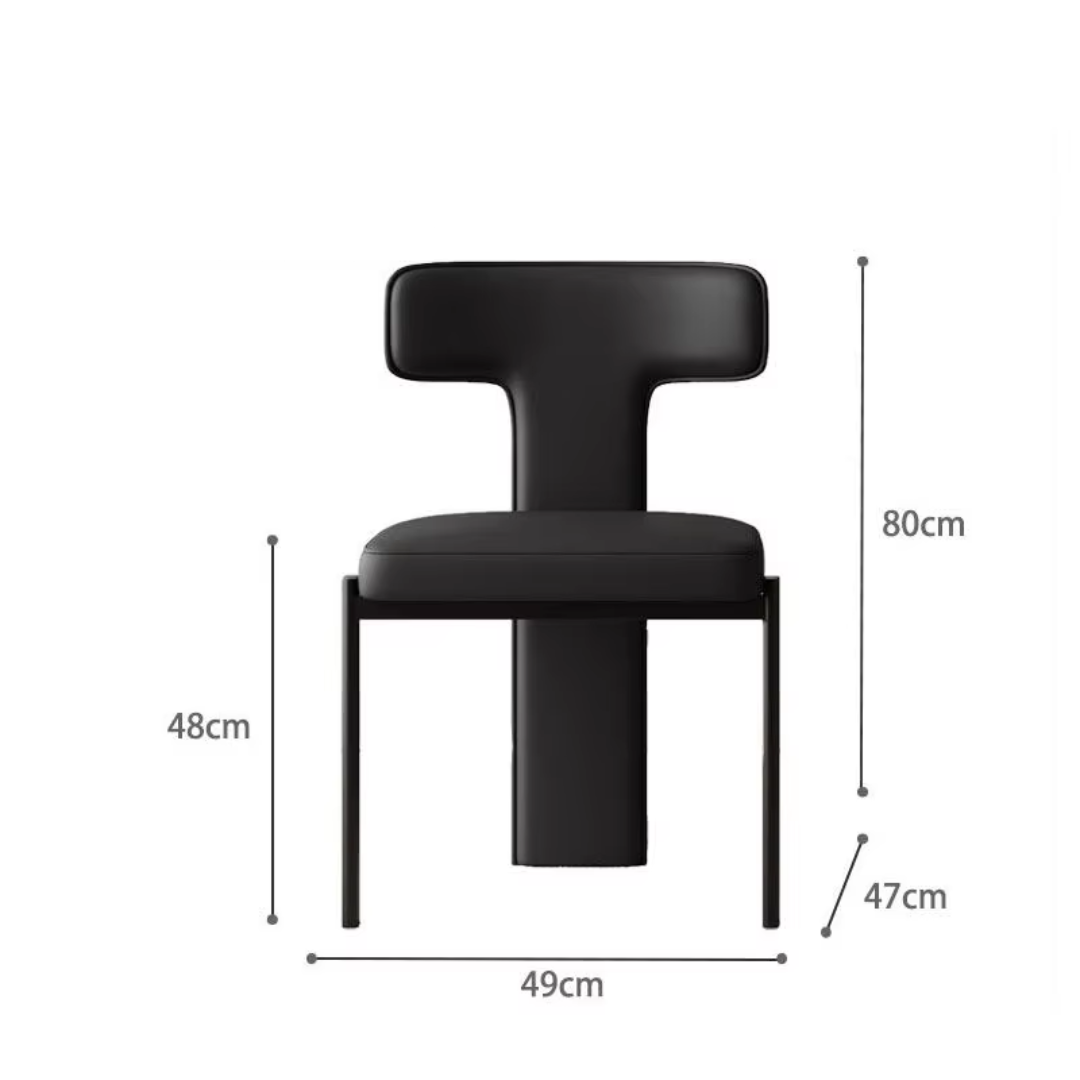 Modern Black Armless Dining Room Chairs