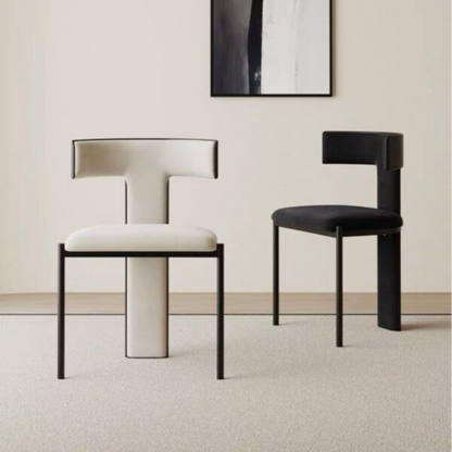 Modern Black Armless Dining Room Chairs