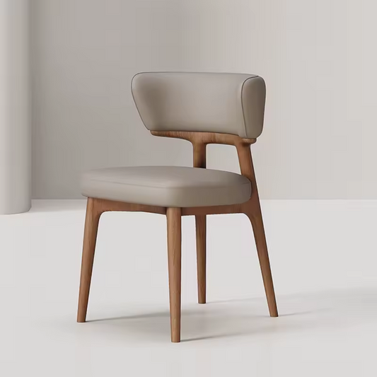 Modern Real Leather Dining Chair