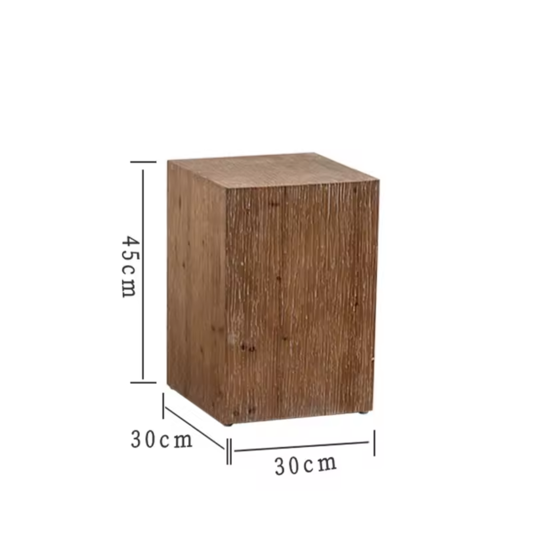 size dimensions  of elegant small  pedestal side table