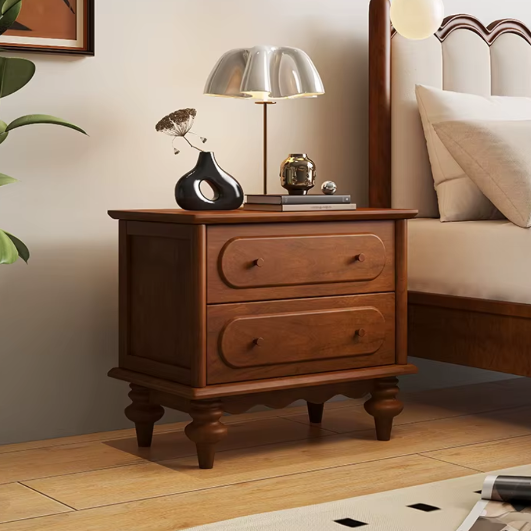 Solid Wood French style bedside table