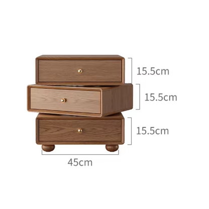 Solid Wood Funky Bedside Table size dimensions