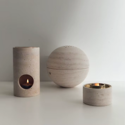 Travertine Stone Essential Oil Burner