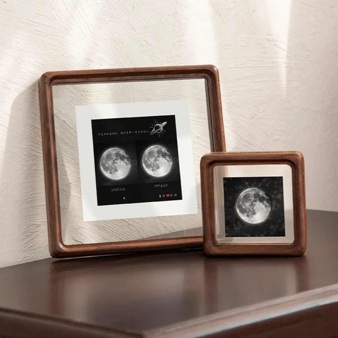 dark Walnut wooden picture frames front view