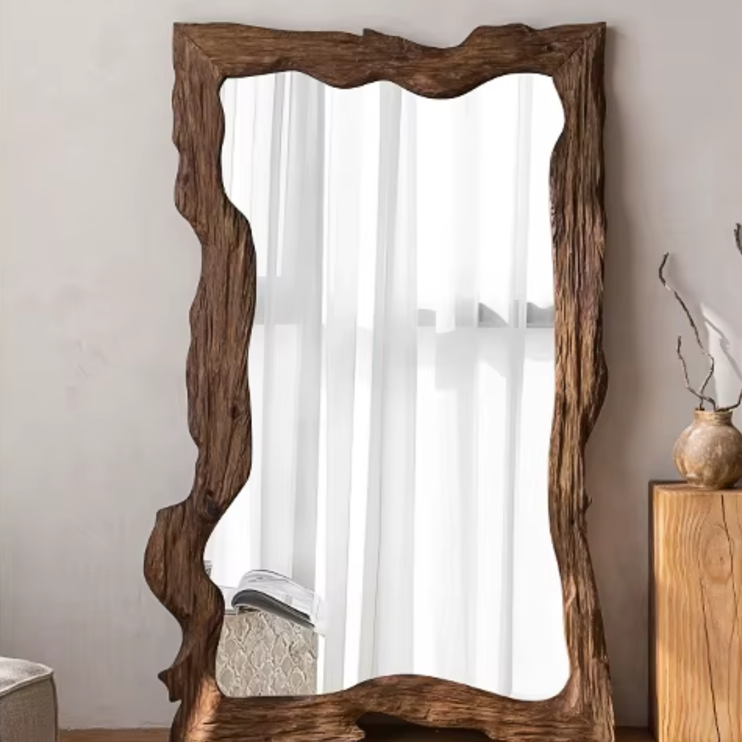 rustic wooden Full Length mirror