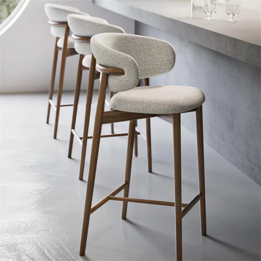 Alexander Upholstered Fabric Bar Stool